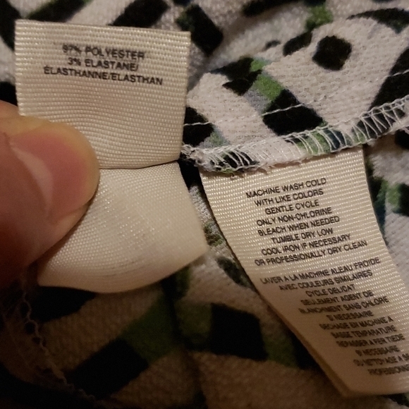 RACHEL ROY Tribal pattern tank top black white XS - Picture 6 of 7